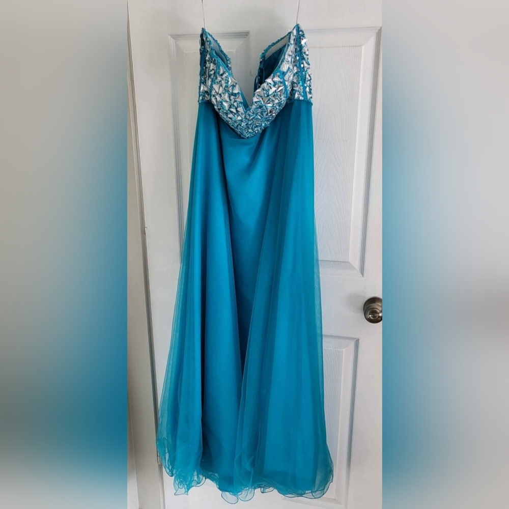 Turquoise Grad dress